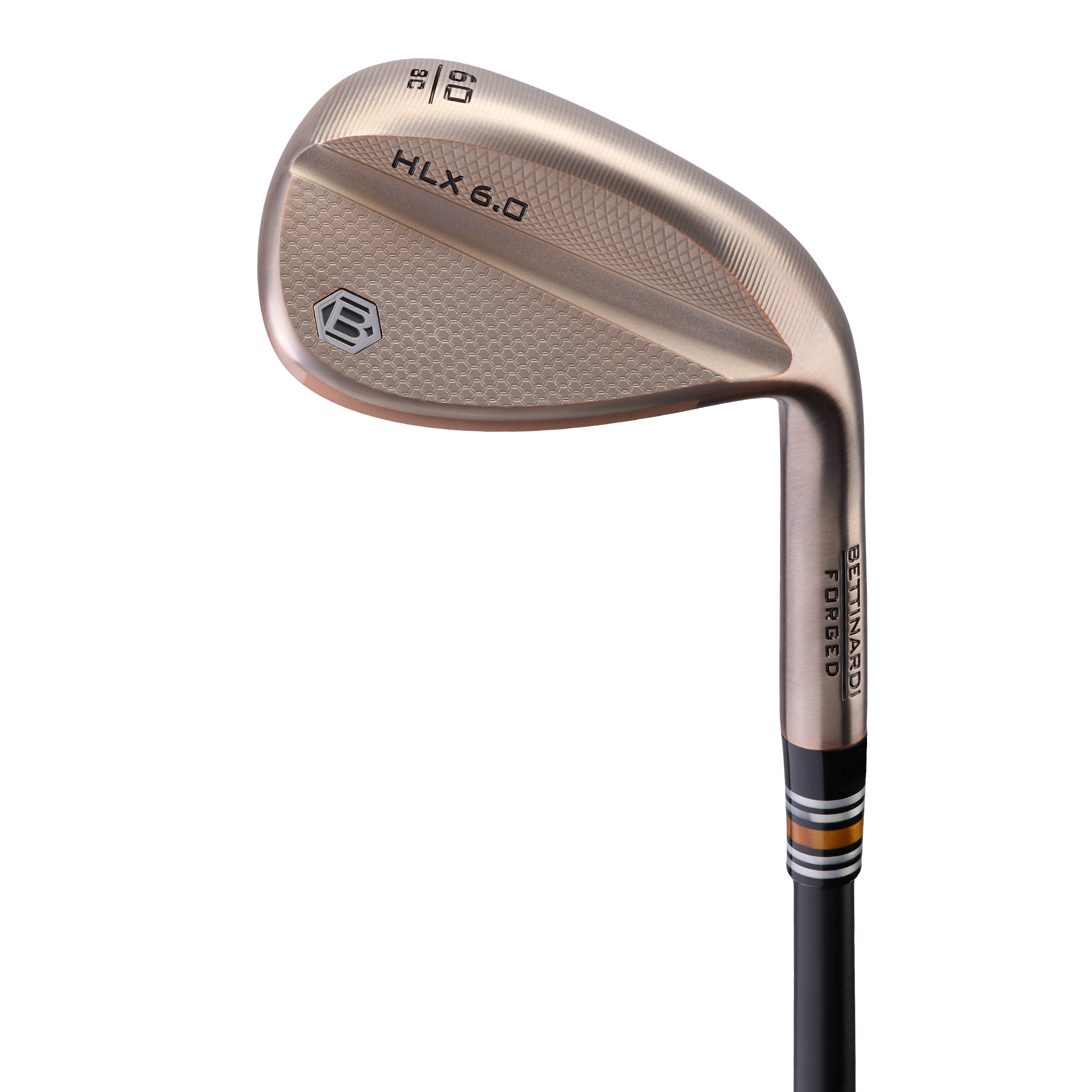 Bettinardi HLX 6.0 Molten Copper PVD wedge address view