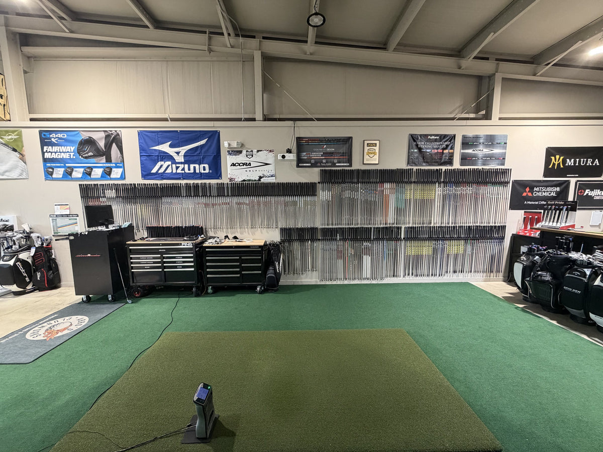 The hitting bay and shaft wall inside Abbo's Clubworks