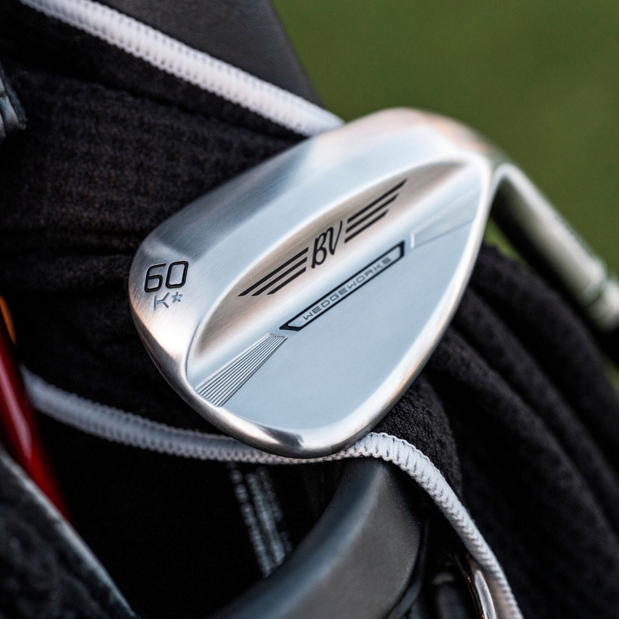 Titleist Vokey SM11 WedgeWorks K★ Grind wedge, Raw finish, detail view